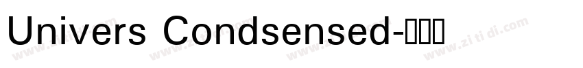 Univers Condsensed字体转换